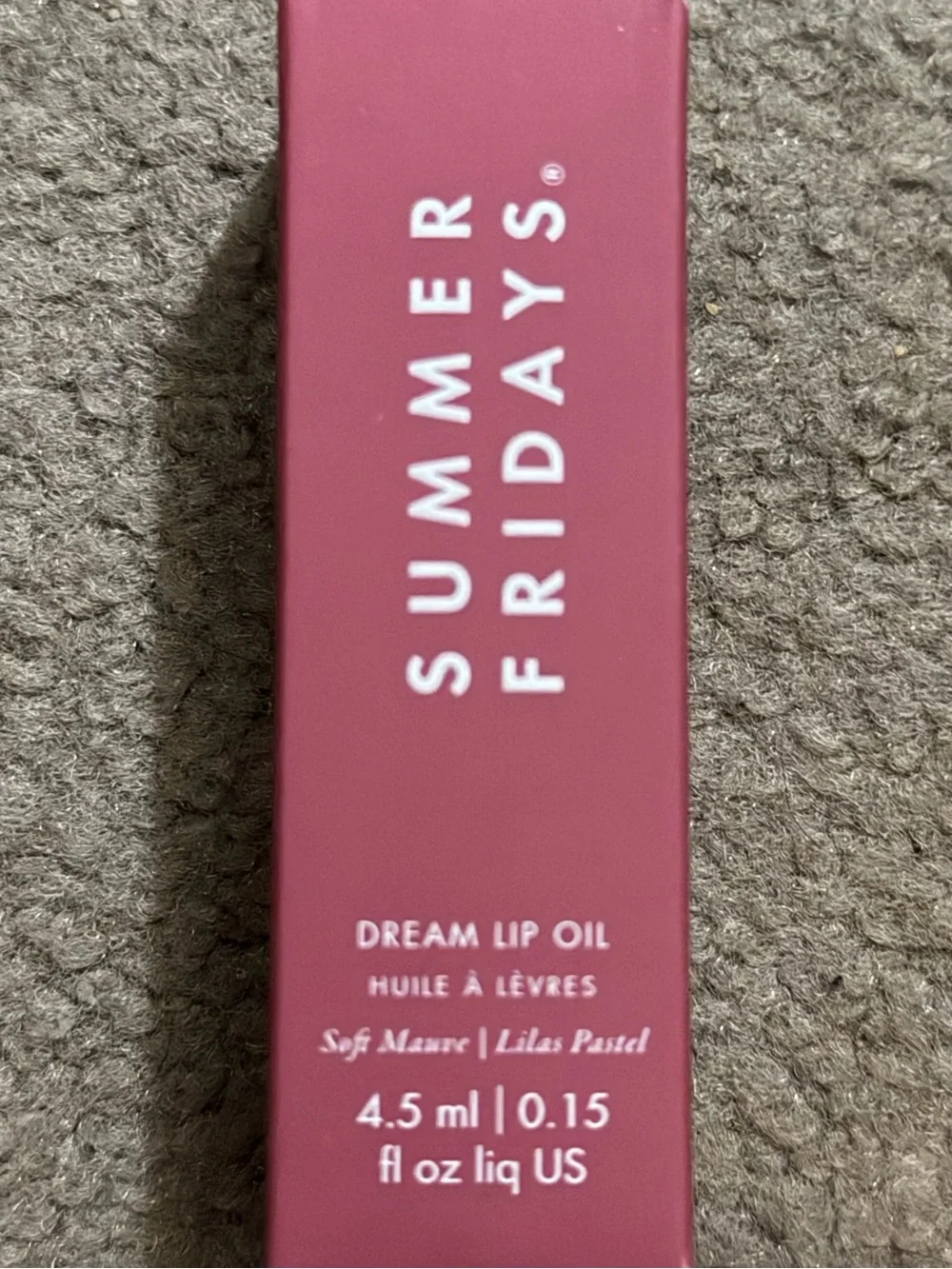 Summer Fridays Dream Lip Oil in Shade Soft Mauve (Lilac Pastel) NWT
